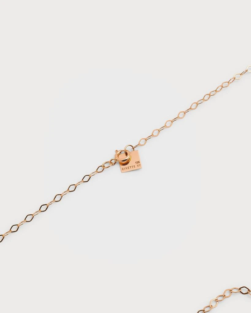 Ginette NY Jumbo Donut Onyx On Chain Necklace 3