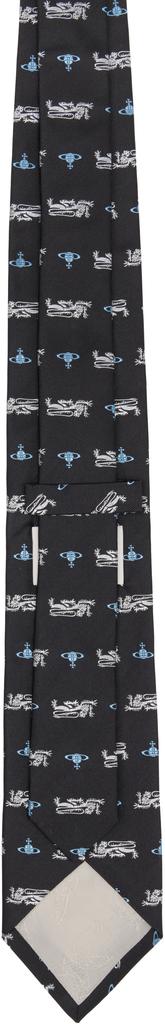 Vivienne Westwood Black Silk Tie