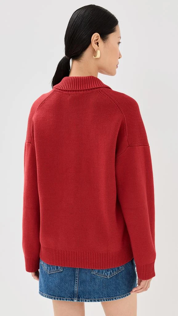 Reformation Brooklyn Cotton Polo Sweater 2