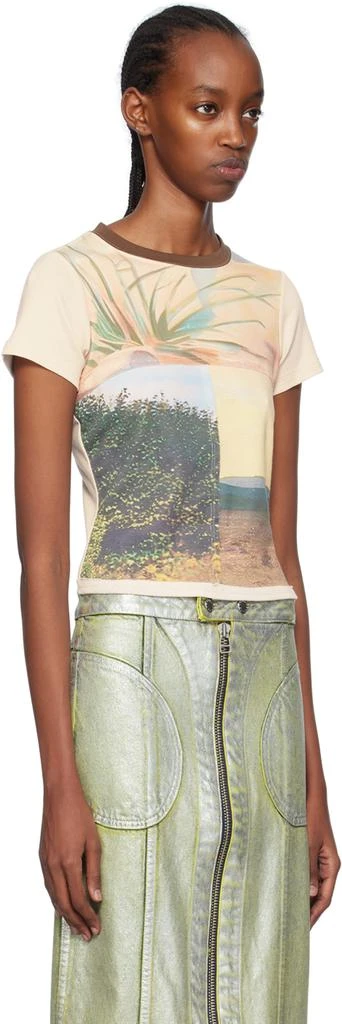 Eckhaus Latta Beige Printed T-Shirt 2