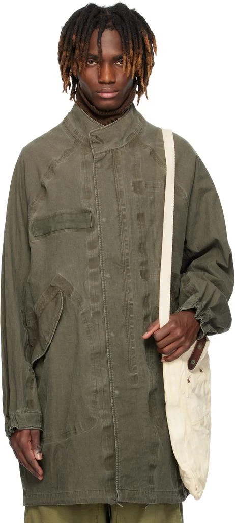 VisVim Khaki Six-Five Fishtail Parka 1