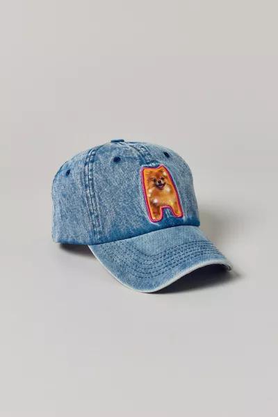 Urban Outfitters Denim Dog Patch Baseball Hat