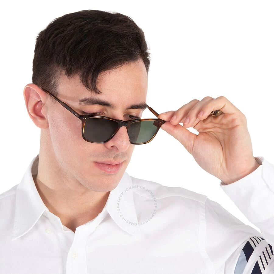 GARRETT LEIGHT HAYES SUN Pure G15 Polarized Square Sunglasses 2141 SPBRNSH/PG15 PLR 52 2