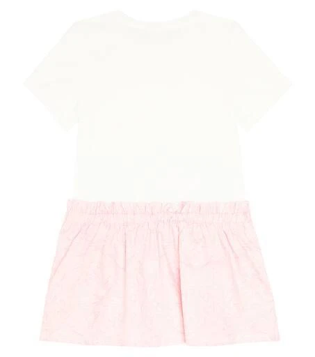 Versace Logo cotton-blend dress 4