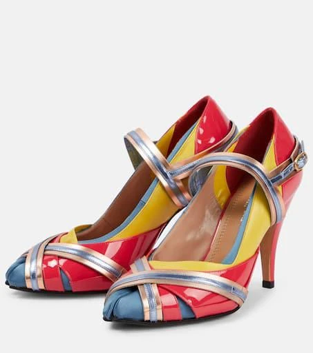 MAISON MARGIELA Tabi embellished leather pumps 5
