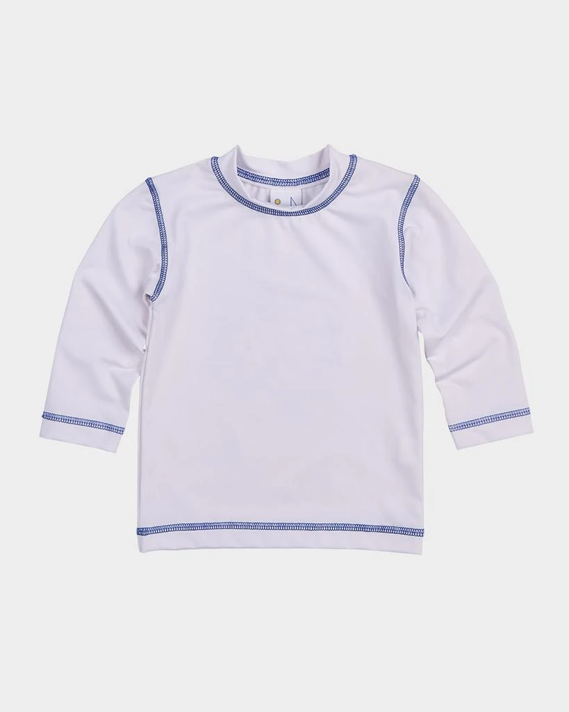 Florence Eiseman Boy's Contrast Stitched Rashguard Swim Top, Size 9M-3 1