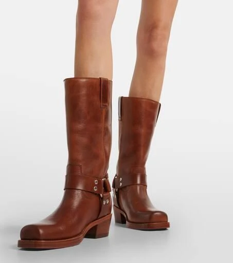 Paris Texas Roxy 45 leather biker boots 4