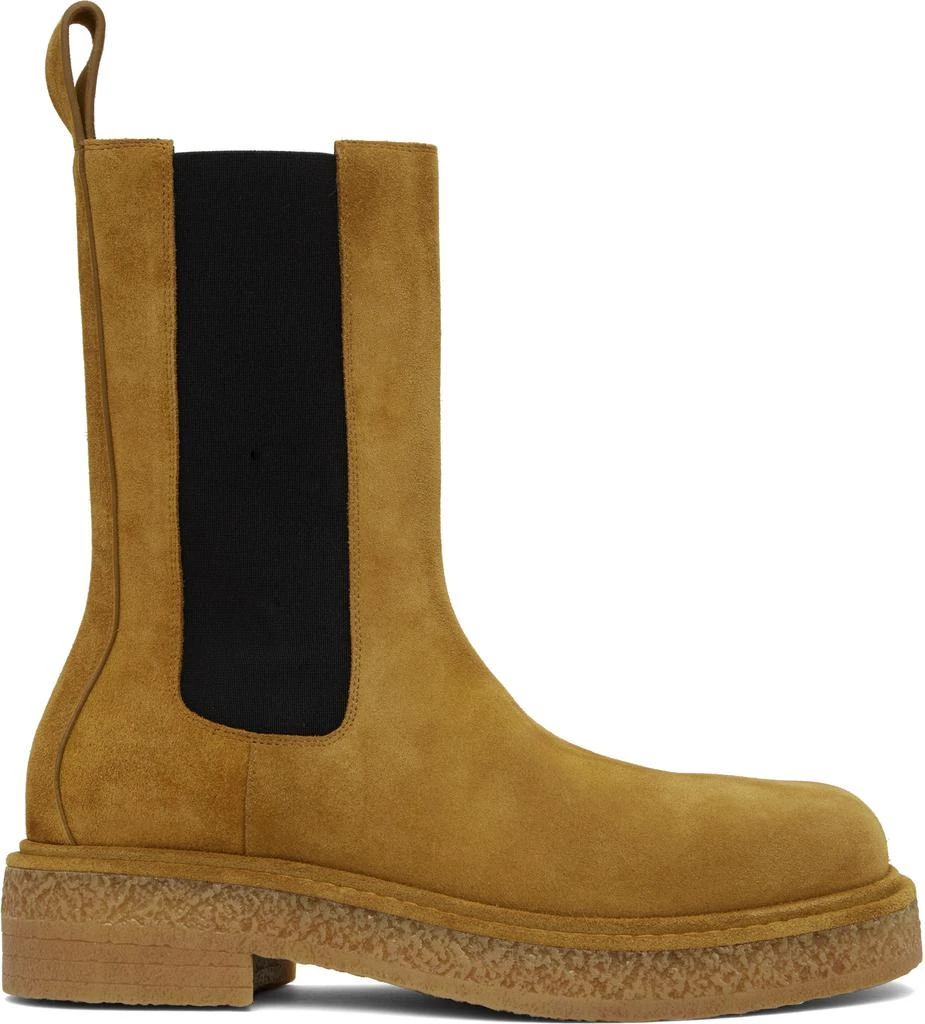 Bottega Veneta Tan Haddock Chelsea Boots 1