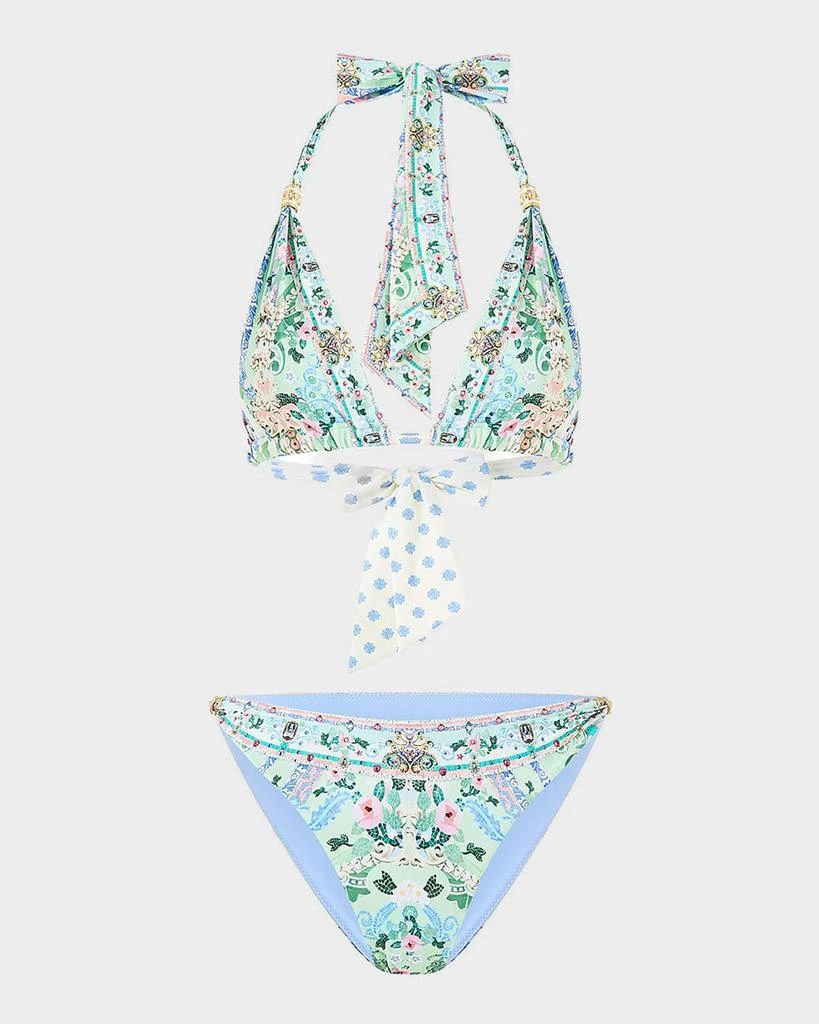 Camilla Midsummer Mosaics Soft-Tie Two-Piece Swimsuit