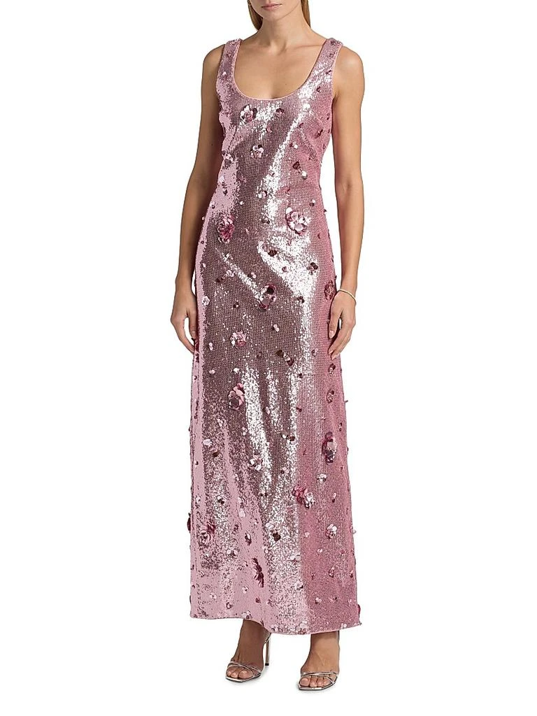 SIMKHAI Tindra Sequin 
Paillette Gown 3