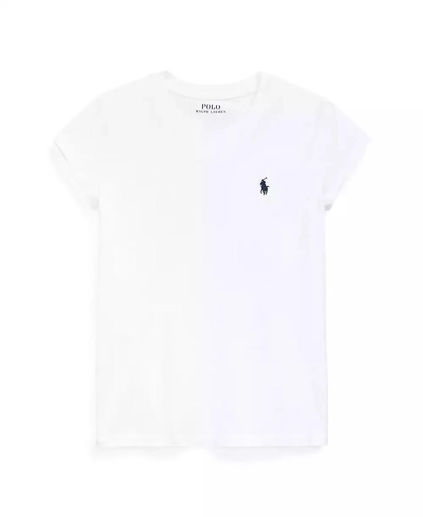 Ralph Lauren Big Girls Cotton Jersey V-Neck T-shirt 4