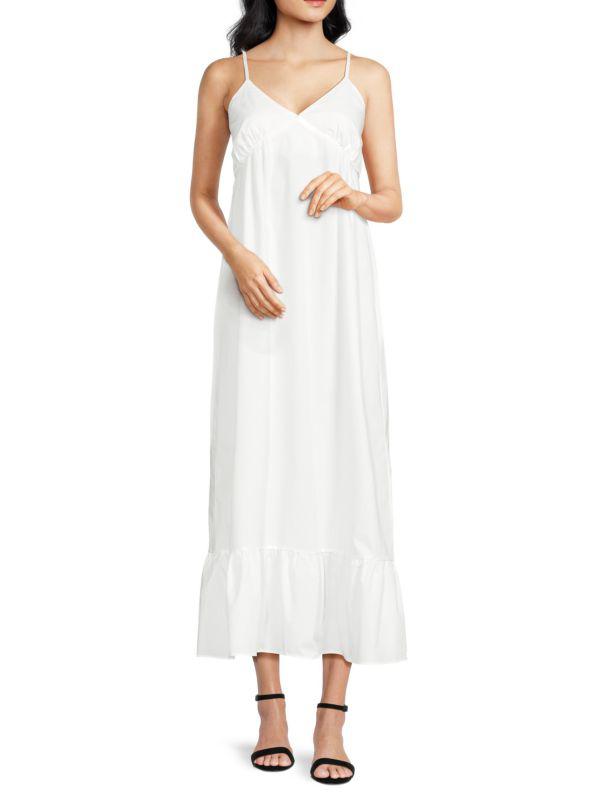 Lea & Viola Triangle Maxi Shift Dress