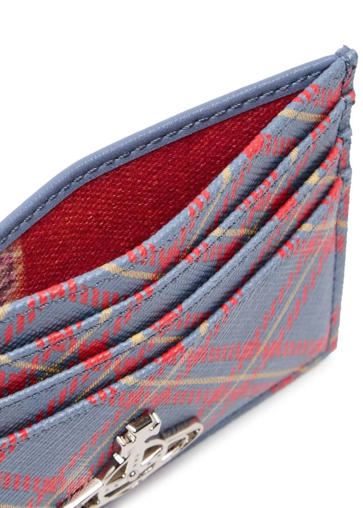 Vivienne Westwood Tartan-print leather card holder 3