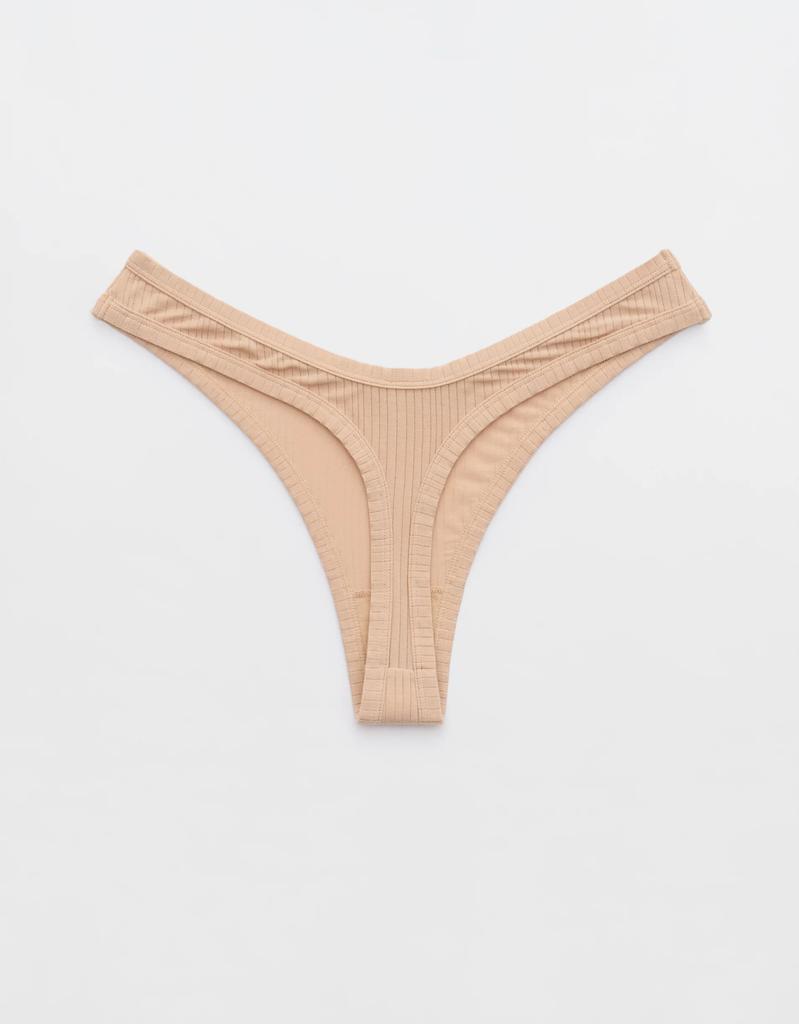 Aerie Superchill Modal Rib Thong Underwear