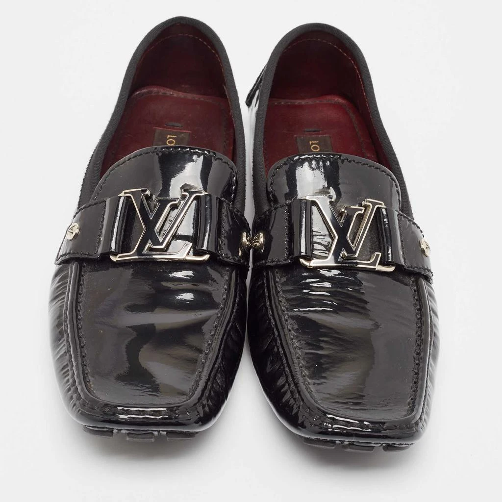 Louis Vuitton Louis Vuitton Black Patent Leather Monte Carlo Loafers Size 40.5 3