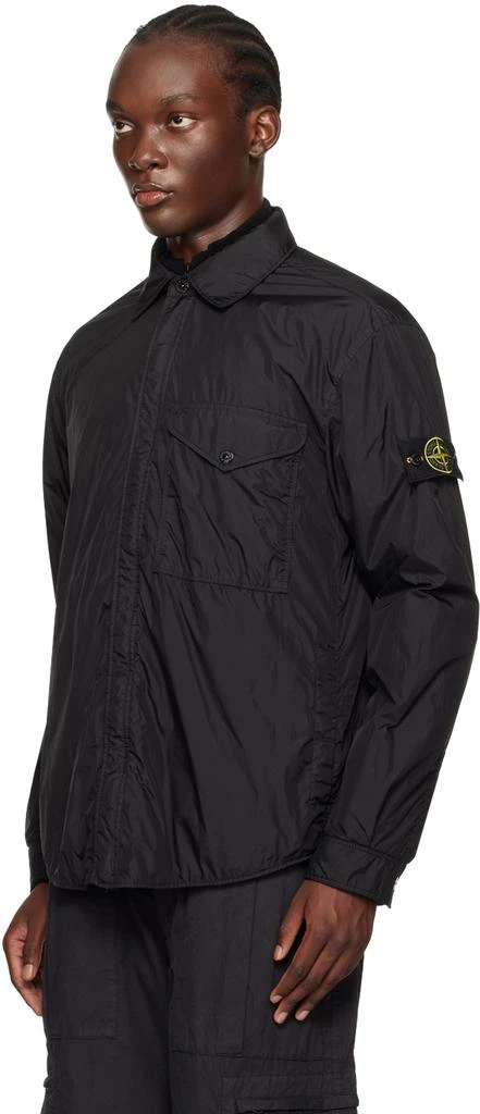 Stone Island Black Garment-Dyed Insulated Jacket 4