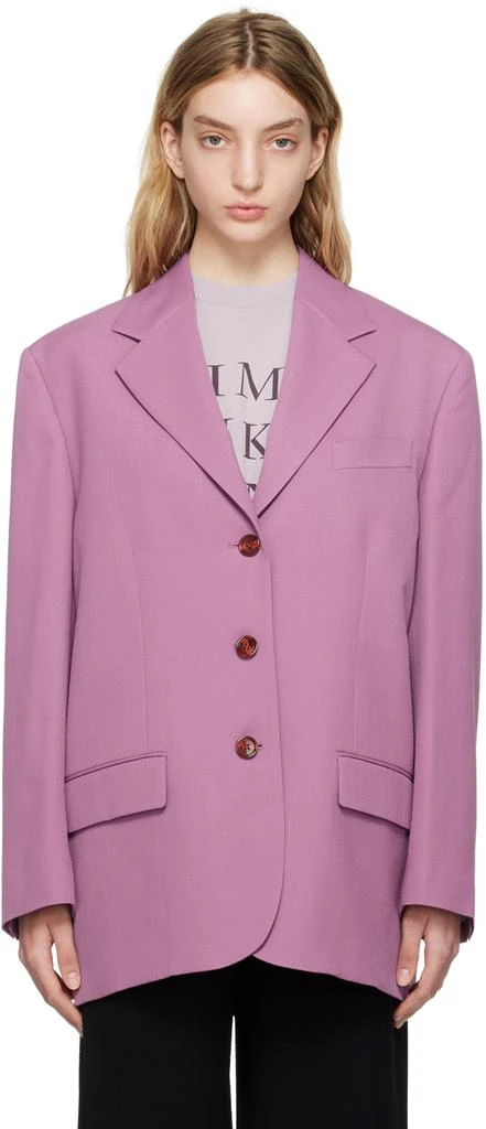 Acne Studios Pink Single-Breasted Blazer 1