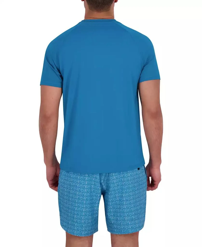 Spyder Men
s Short Sleeve Waffle-Knit Crewneck Swim Shirt 2
