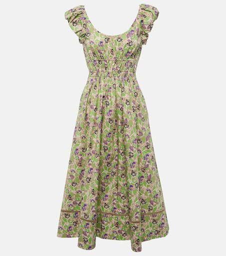 TORY BURCH ワンピース 服 Floral cotton midi dress957692 Tory Burch Floral cotton midi dress 8 - Dresses & Skirts