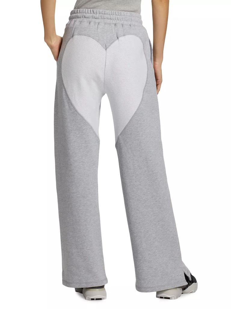 Terez Heart-Motif Cotton-Fleece Sweatpants 5
