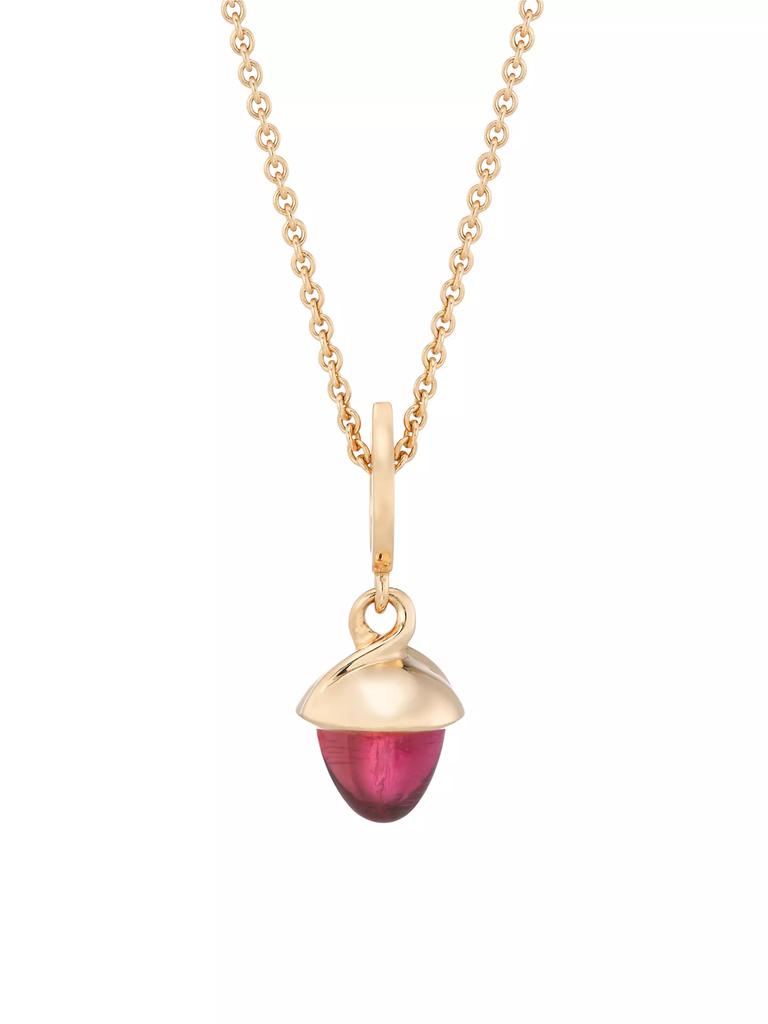 Tamara Comolli Mikado Flamenco 18K Rose Gold & Tourmaline Rose Necklace