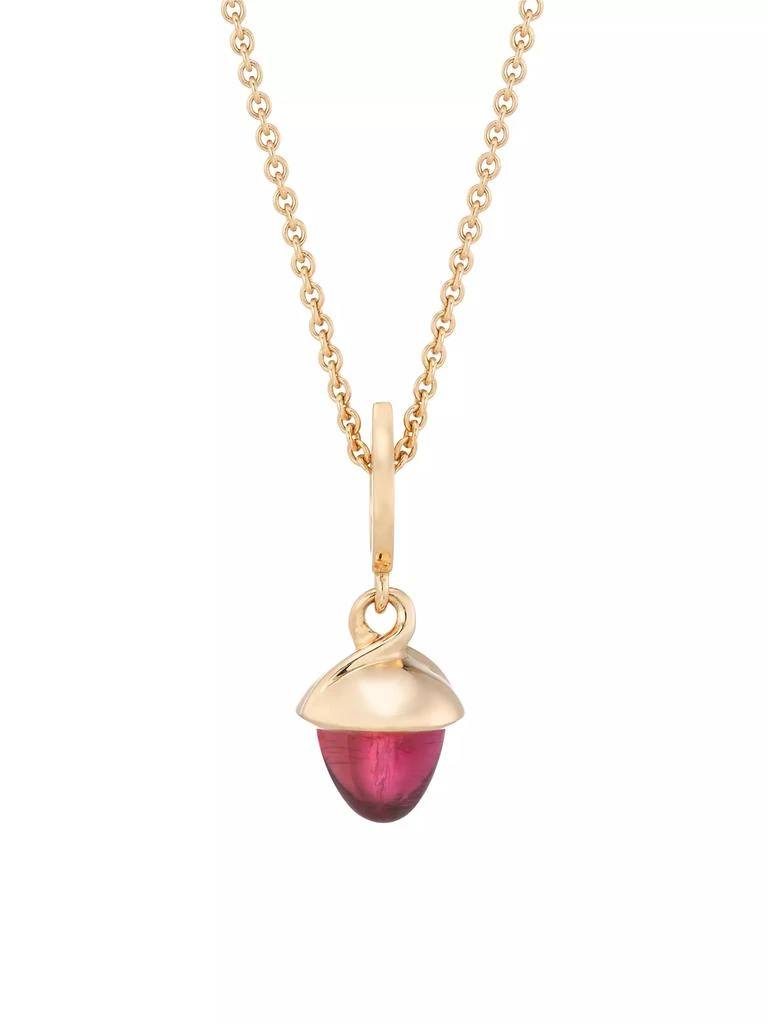 Tamara Comolli Mikado Flamenco 18K Rose Gold &amp; Tourmaline Rose Necklace 1