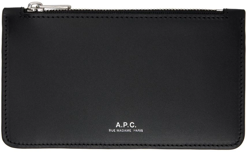 A.P.C. Black Walter Wallet 1
