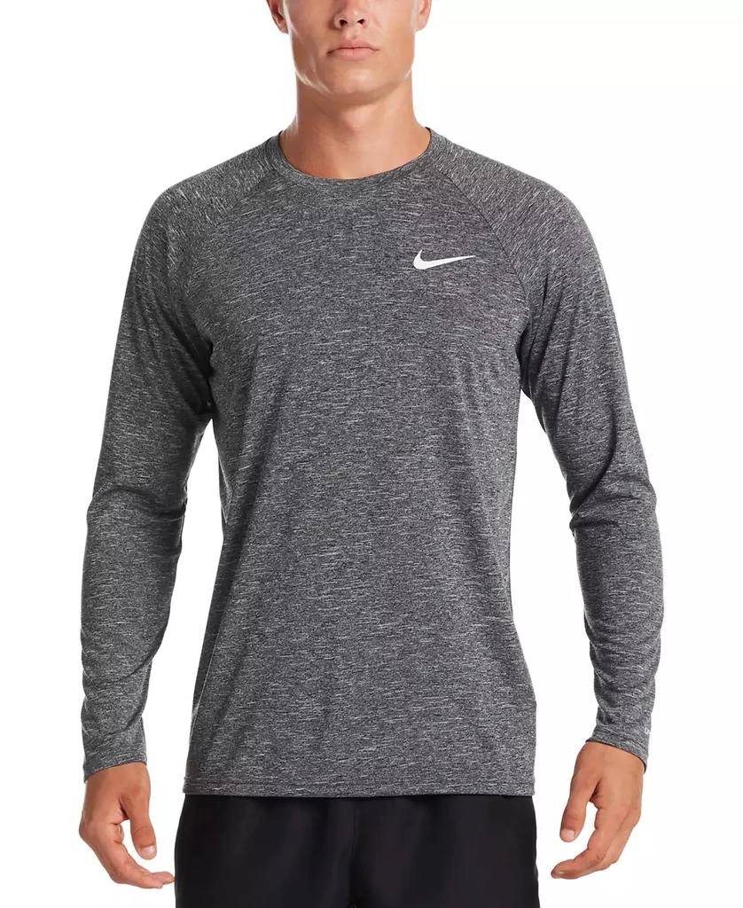 NIKE Men's Heather Hydroguard Long Sleeve Swim T-Shirt 1