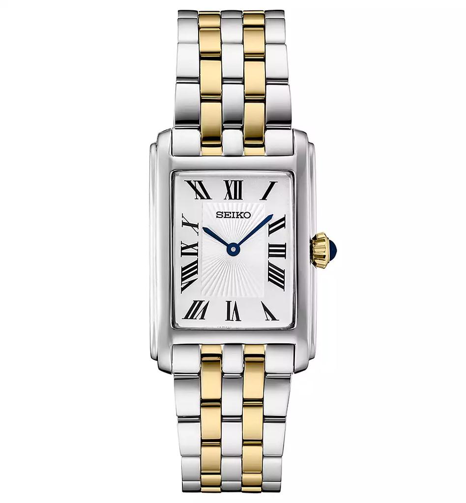 Seiko Open Box - Seiko Quartz White Dial Two-tone Ladies