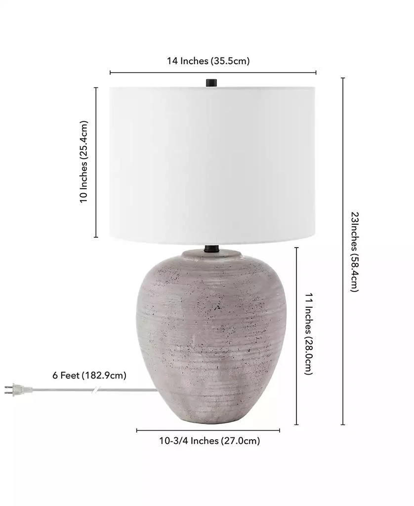 Hudson
Canal Shira 23" Ceramic Table Lamp with Fabric Shade 3
