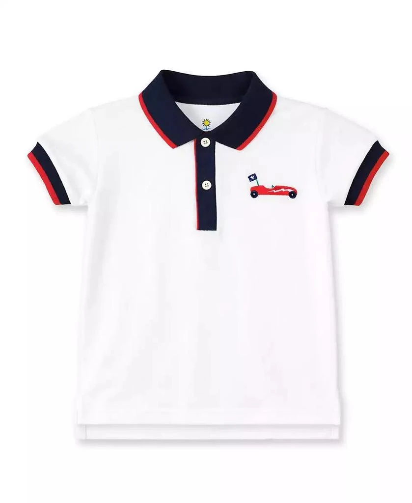Florence Eiseman Little Boys Knit Polo With Derby Car