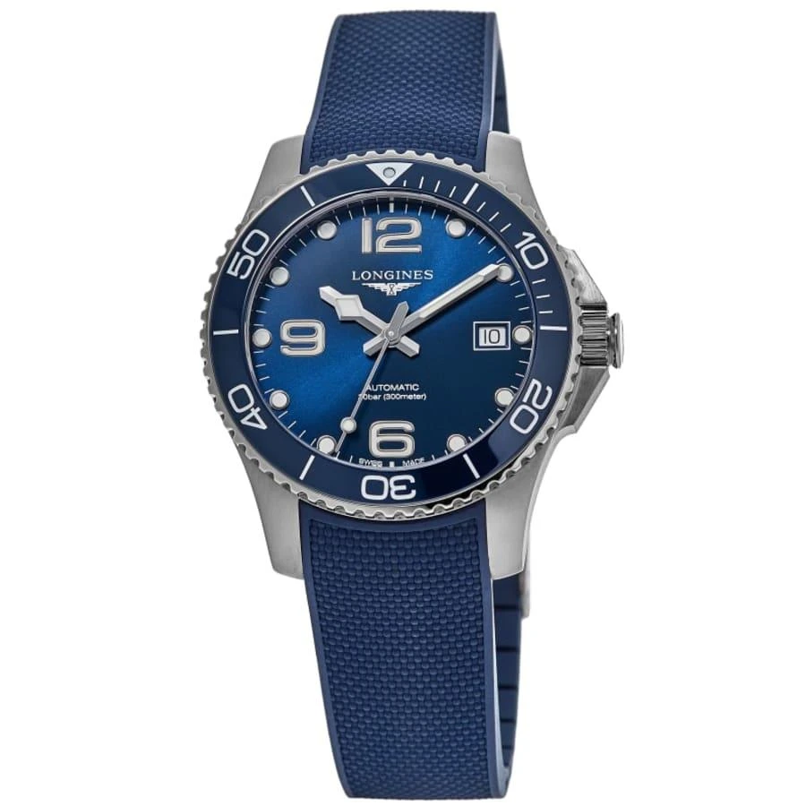 Longines HydroConquest Automatic Blue Dial Rubber Strap Men's Watch 1