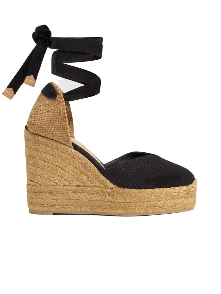 Castañer Black Cotton Carina Espadrilles