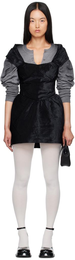 【関税込み】Shushu/Tong グレー Double Bow Sling ミニドレス Shushu/Tong Double Bow Sling Mini Dress - Dresses & Skirts