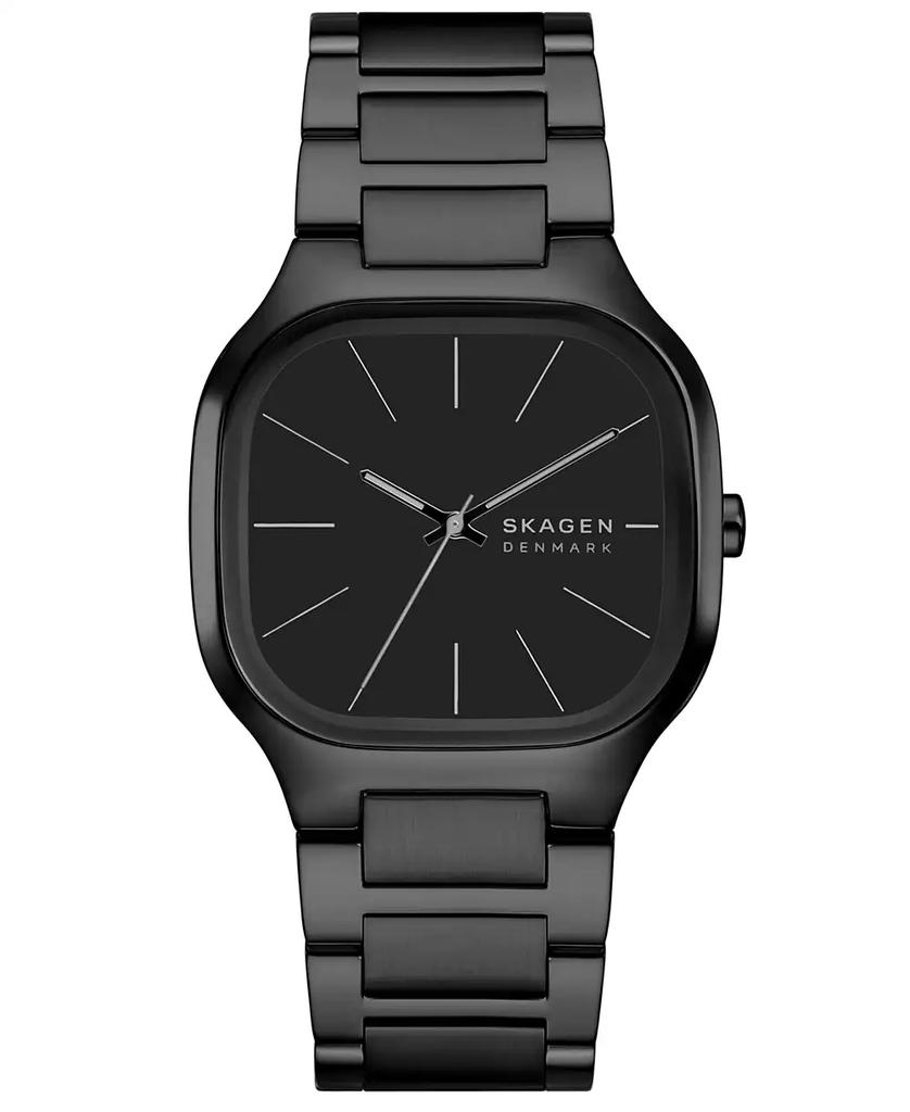 Skagen Men's Mellem Quartz Three-Hand Black Stainless Steel Watch