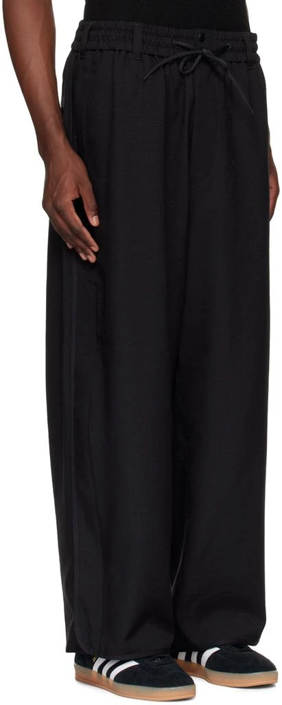 Y-3 Black Sport Uniform Wide Trousers 2