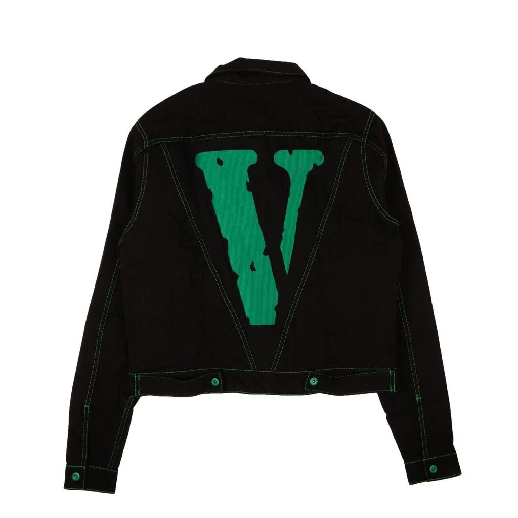 Vlone Friends Denim Jacket - Black/Green 3