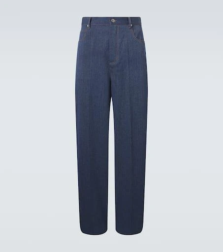 Bottega Veneta Wool and cotton drill wide-leg pants 1