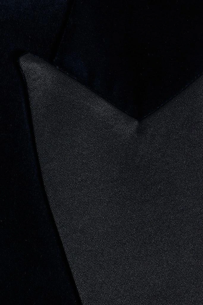A.L.C. Darvin II satin-trimmed cotton-blend velvet blazer 4