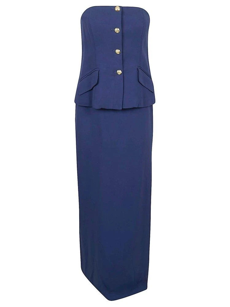 Ralph Lauren Lauren Ralph Lauren Strapless Button-Detail Suit