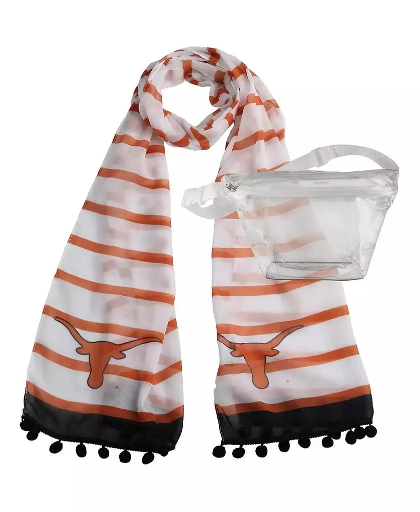 Emerson Street Clothing Co. Women's Texas Longhorns Fanny Pack Scarf Set 1