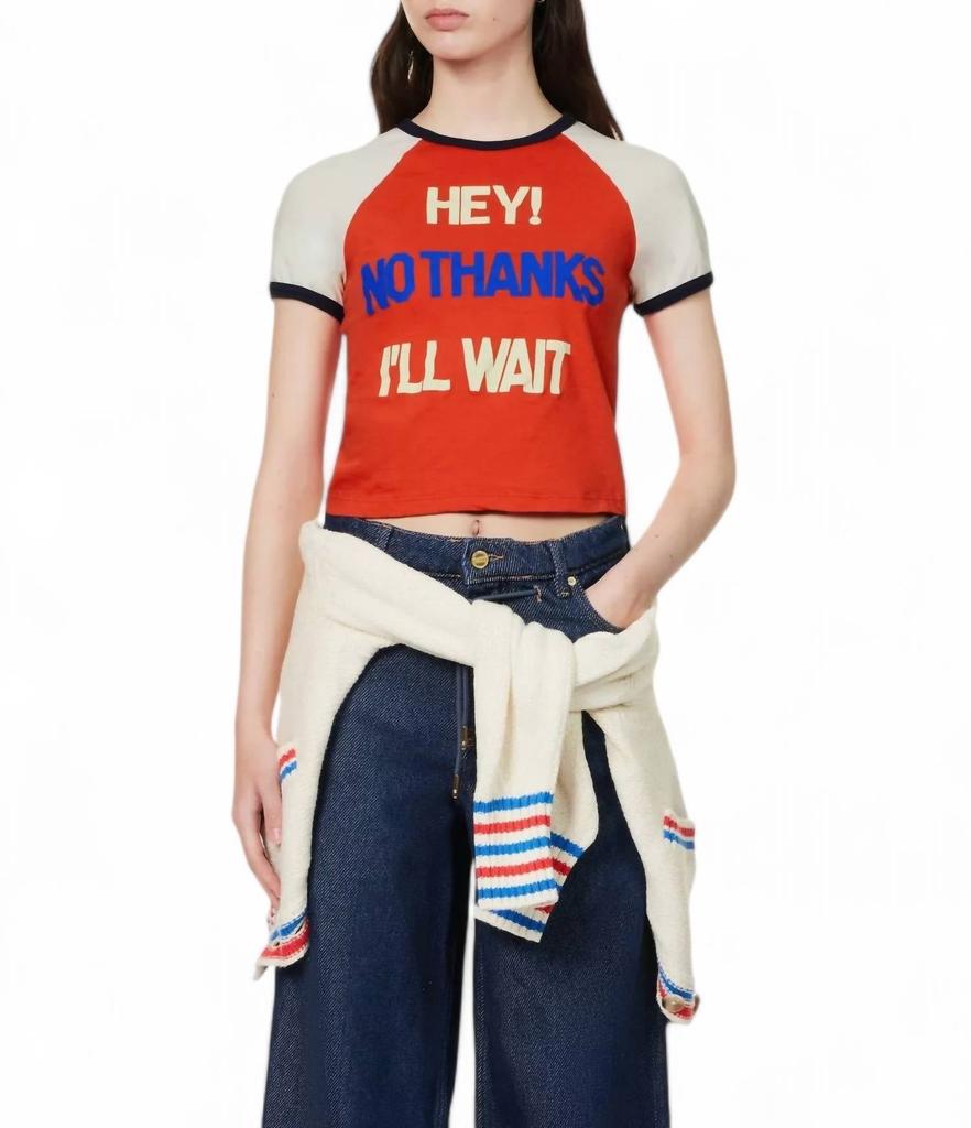 MOTHER The Itty Bitty Concert Ringer Tee In No Thanks