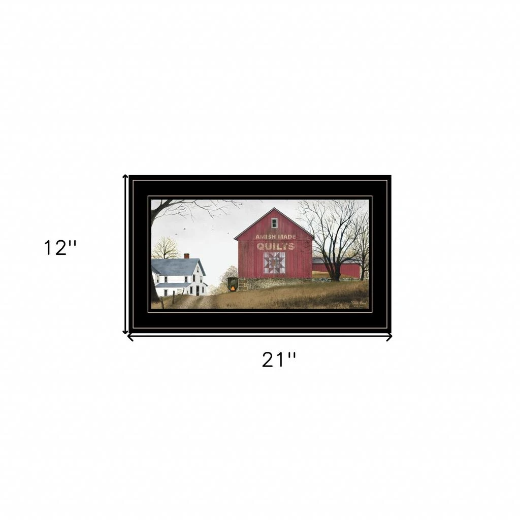 Hivvago The Quilt Barn 3 Black Framed Print Wall Art 5