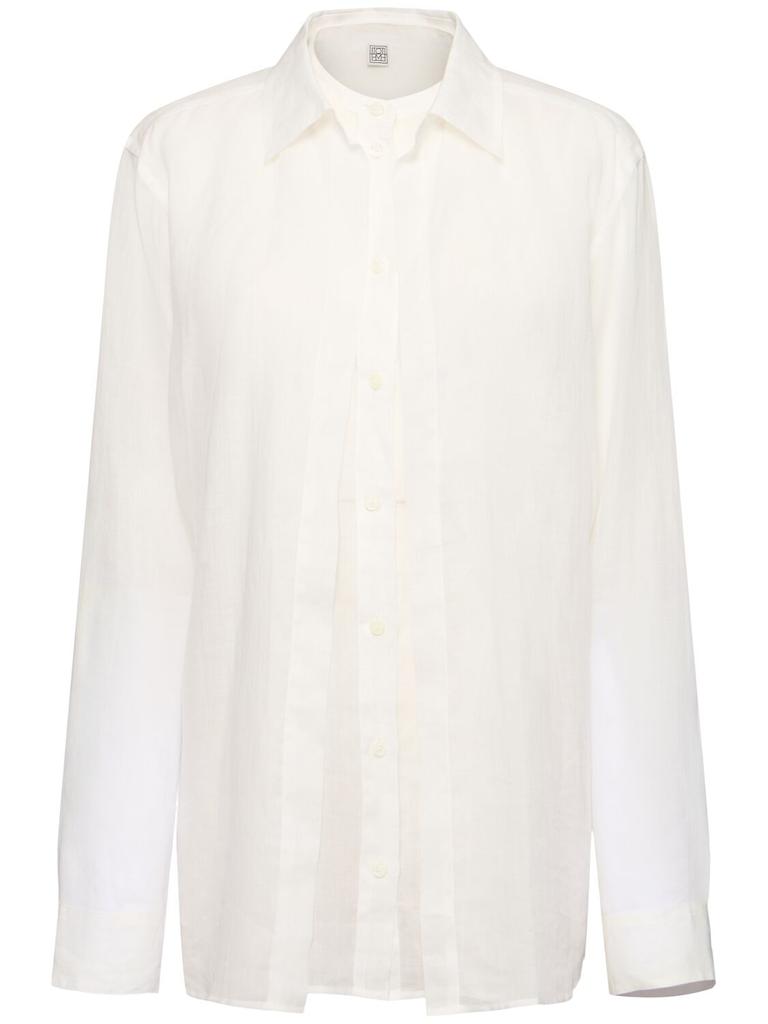Totême Double Collar Ramie Shirt