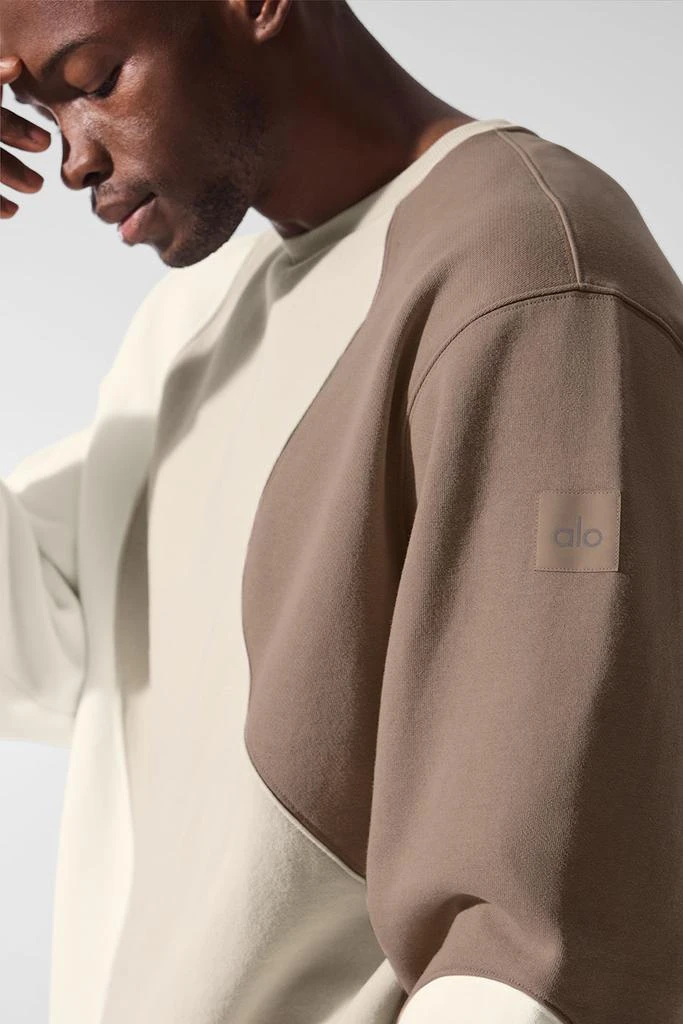 Alo Make Waves Crew Neck Pullover - Ivory/Bone/Gravel 4
