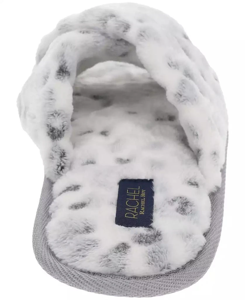 RACHEL Rachel Roy Women's Gift Set with X-Band Plush Slipper and Cheetah Blanket Set 5