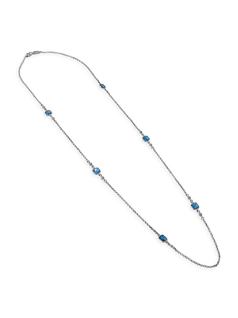 Konstantino Anthos Sterling Silver, 18K Yellow Gold & Blue Spinel Necklace 2