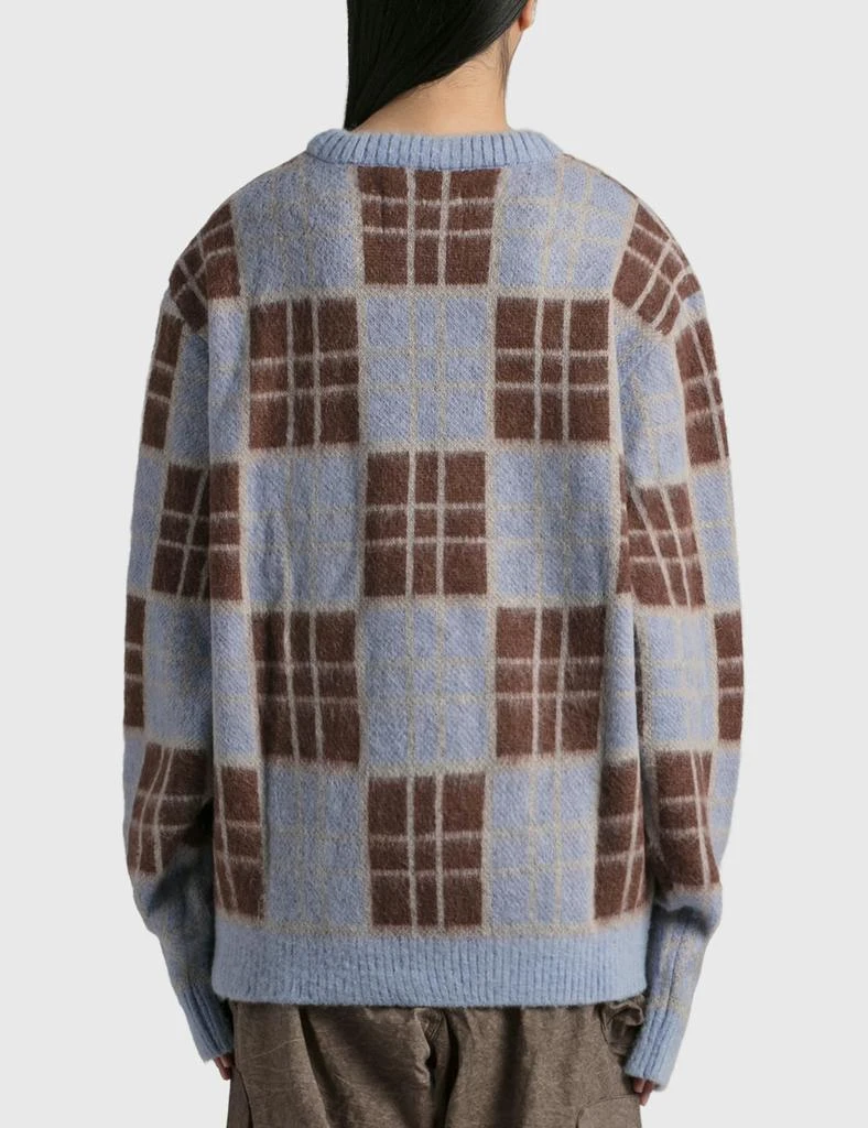 Awake NY CHECKERED MOHAIR SWEATER 3