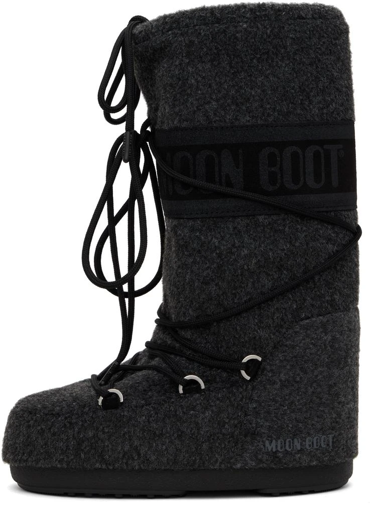 Moon Boot Gray Icon Felt Boots 3