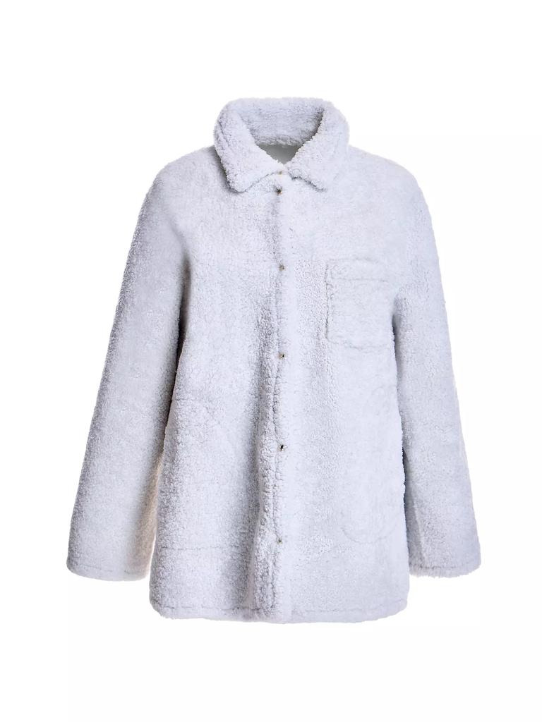 Maximilian Oversized Shearling Shirt-Jacket